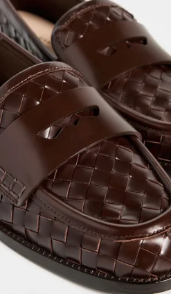Rachel Woven Leather Loafer