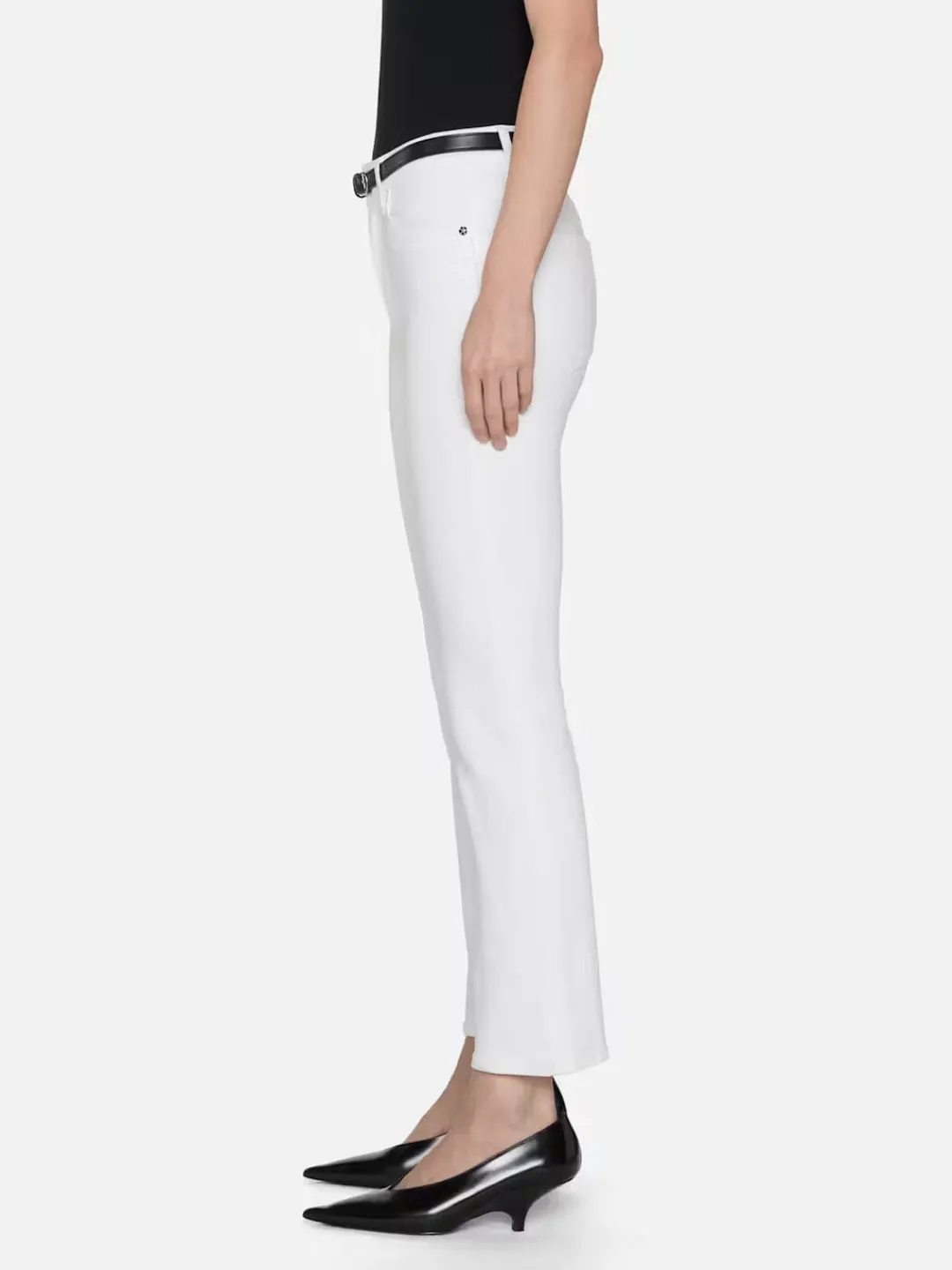 Reboot Crop Jeans in White