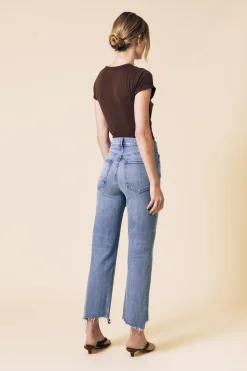 Reworked 90's High Rise Straight Ankle Jeans