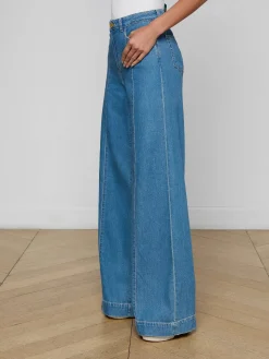 Sandy High Rise Wide Leg Jeans