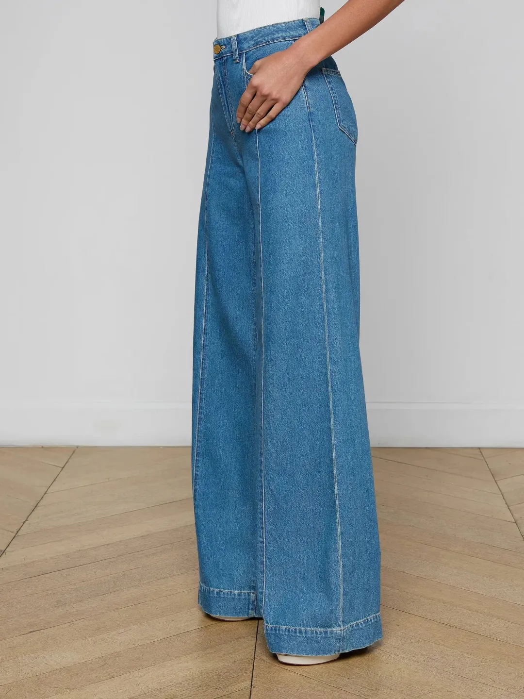Sandy High Rise Wide Leg Jeans