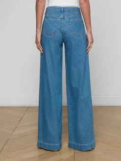 Sandy High Rise Wide Leg Jeans