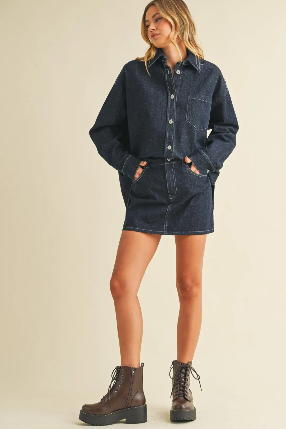 Scarlett Oversized Denim Shirt