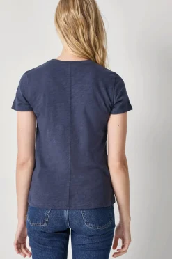 Short Sleeve Back Seam Crewneck