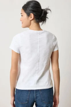 Short Sleeve Back Seam Crewneck