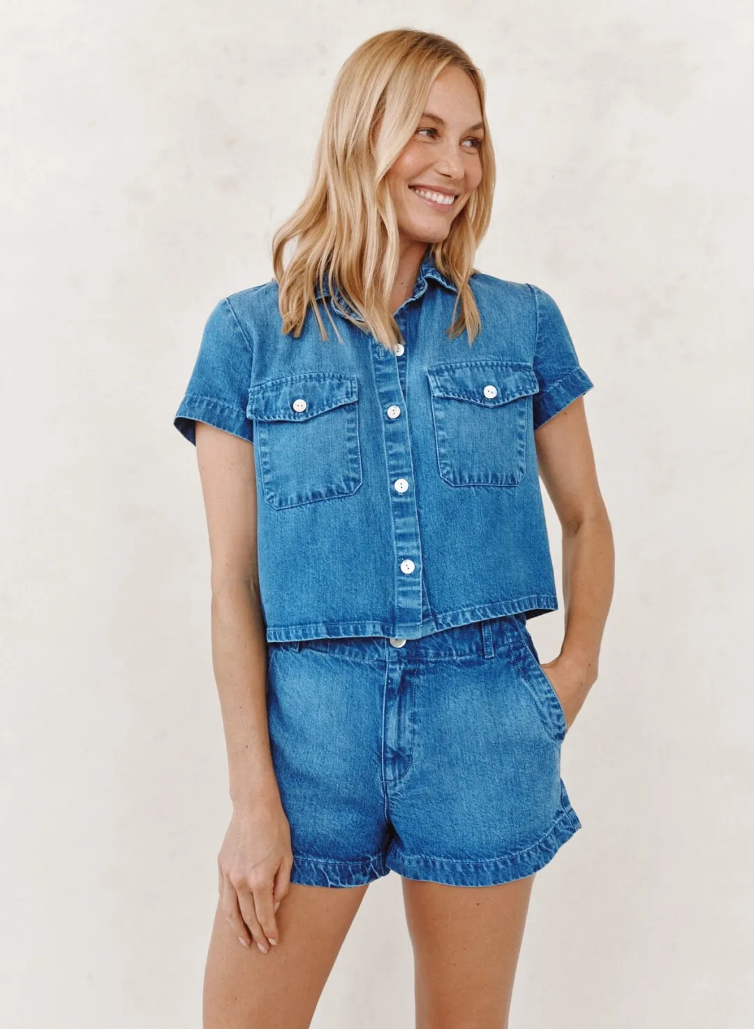 Short Sleeve Flap Pocket Shirt