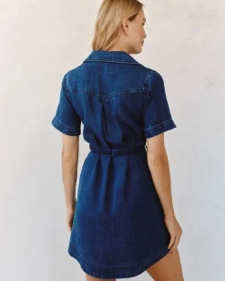 Short Sleeve Utility Shirt Dress