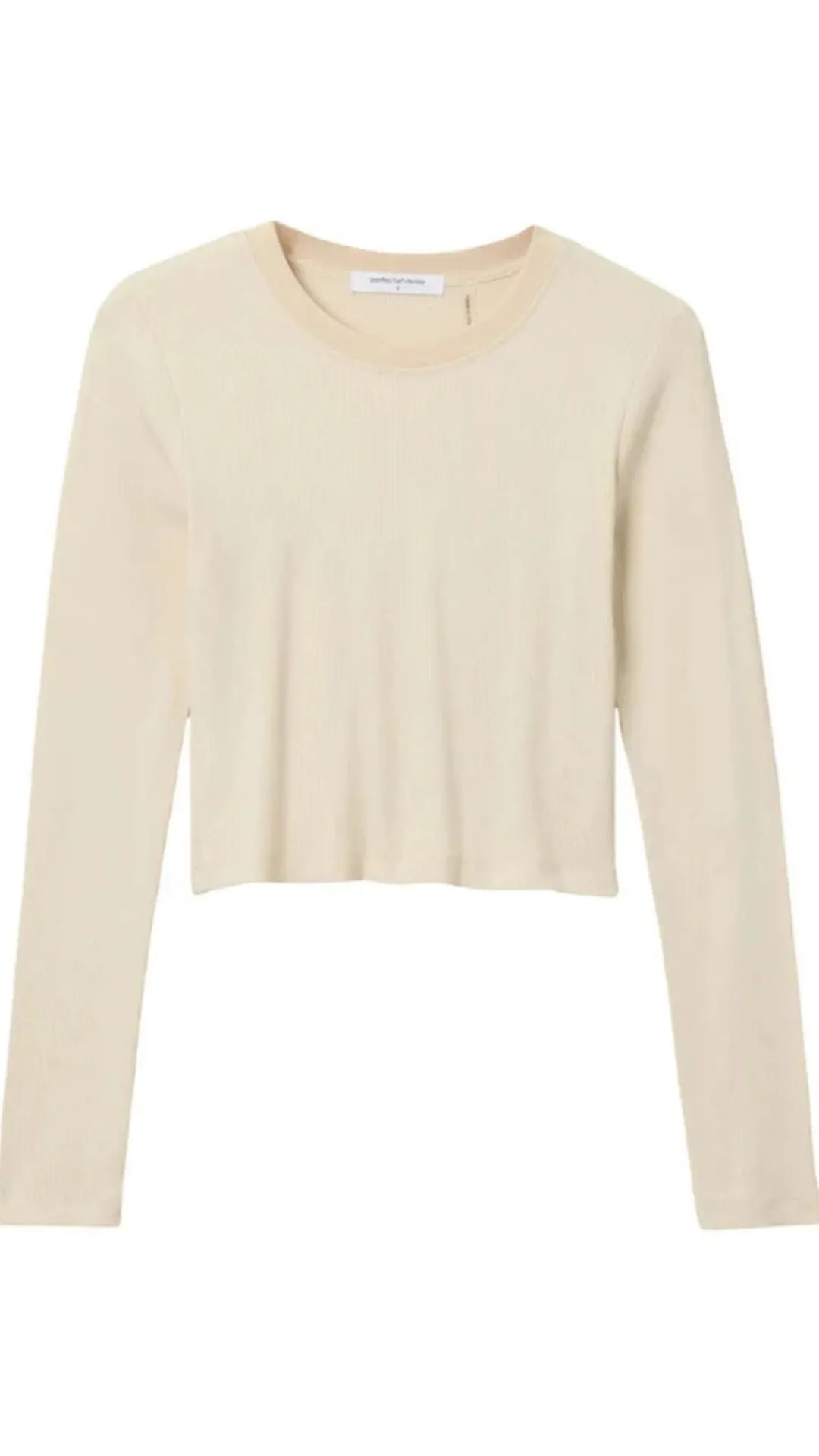 Sienna Luxe Rib Cropped Long Sleeve Tee