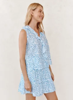 Sleeveless Ruffle Top