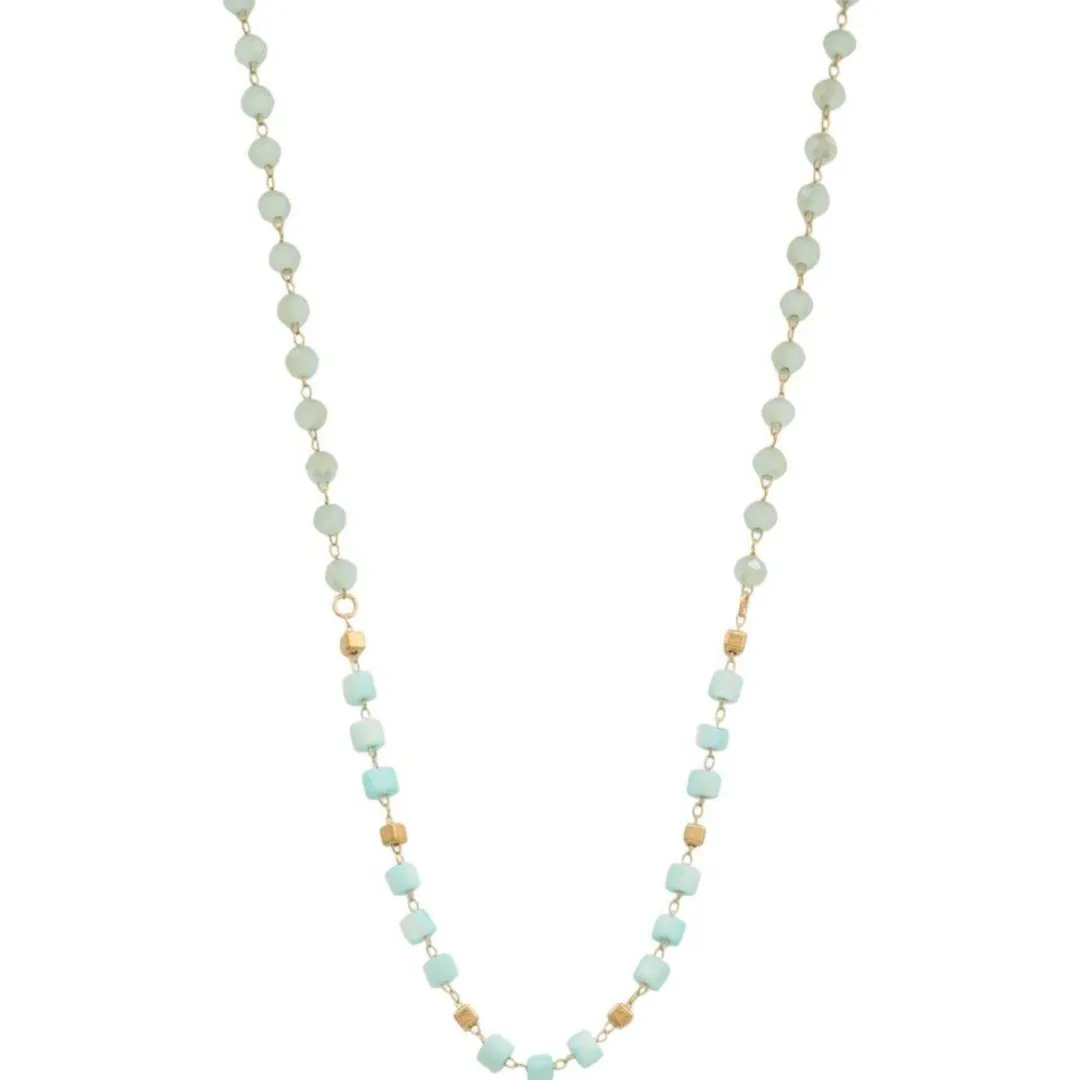 Teal Beaded Necklace
