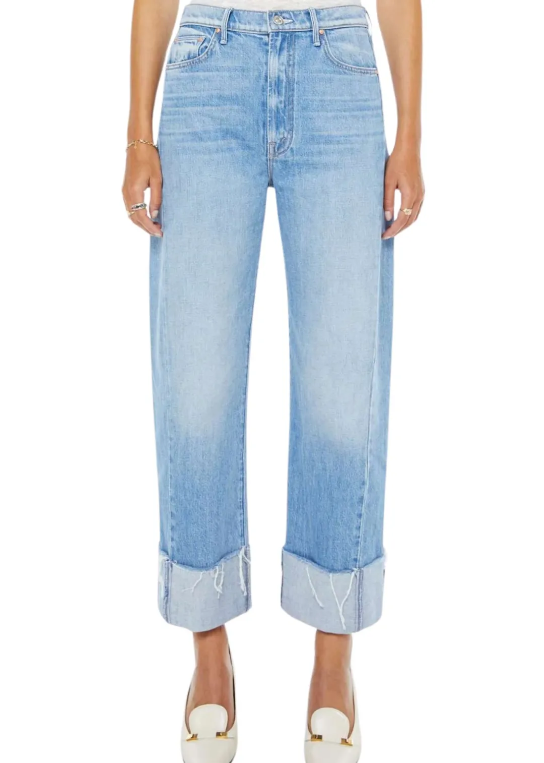 The Half Pipe Ankle Cuff Fray Jeans