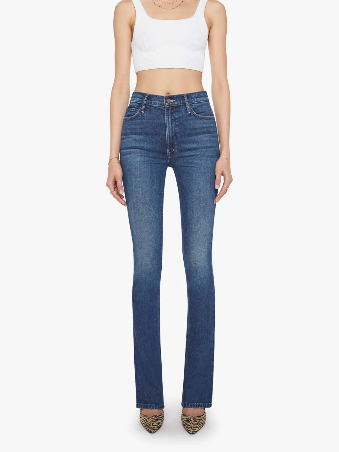 The High Waisted Runaway Jeans in Shine On