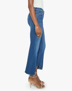 The Insider Crop Pointy Fray Jeans