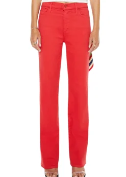 The Kick It Jeans in Tango Red
