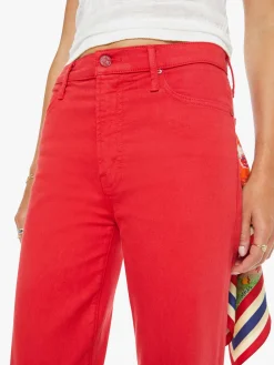 The Kick It Jeans in Tango Red
