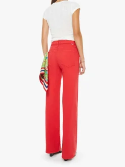 The Kick It Jeans in Tango Red