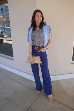 The Lasso Sneak Jeans in Estate Blue