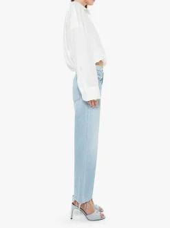 The Mid Rise Rambler Zip Ankle Fray Jeans