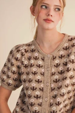 Thea Short Sleeve Cardigan