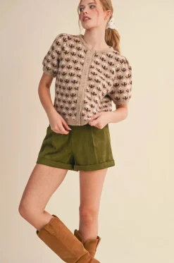 Thea Short Sleeve Cardigan