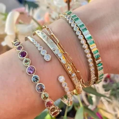 Timeless Bezel Set Bangle