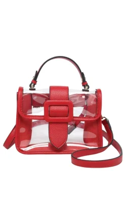 Toni Clear Flapover Bag