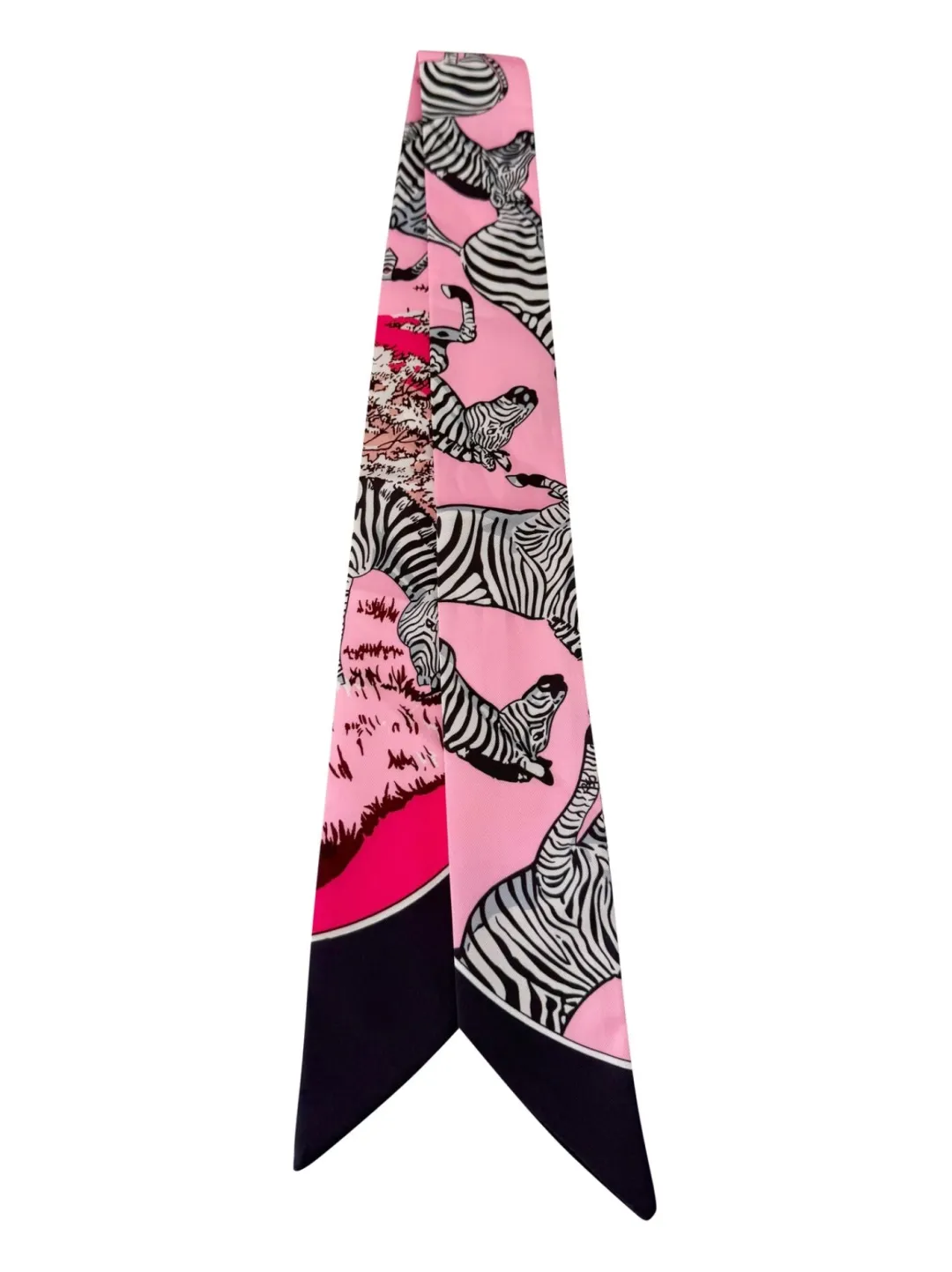 Twilly Scarf Pink Zebra