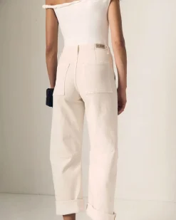 Utility Soft Barrel Jeans With Cuff