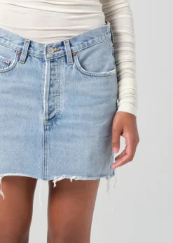 V-Waist Mini Skirt in Force