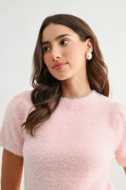 Wallace Fuzzy Sweater Top