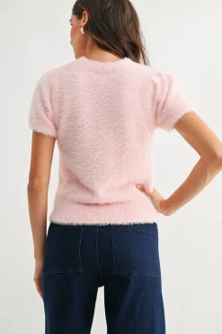 Wallace Fuzzy Sweater Top