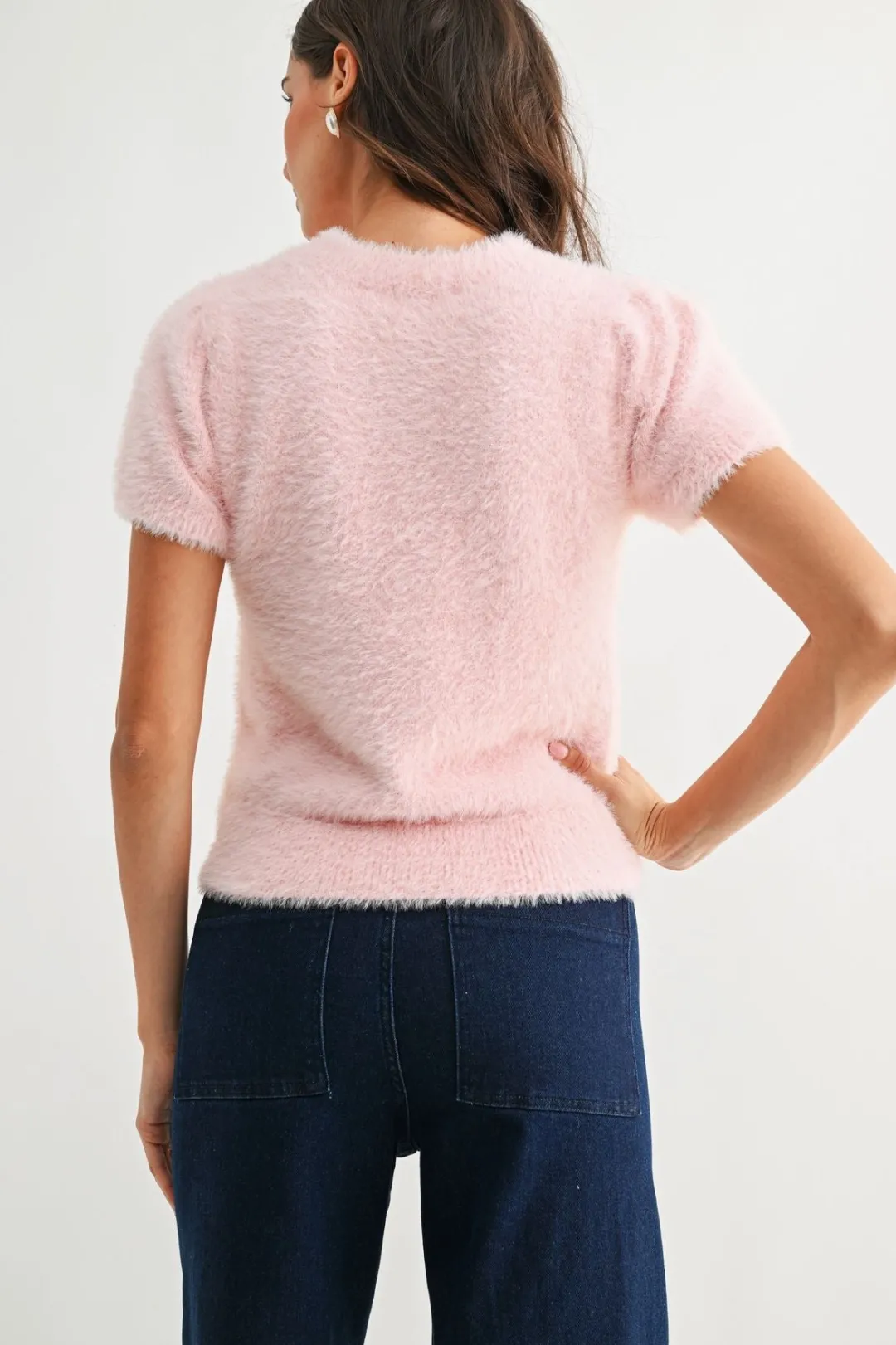 Wallace Fuzzy Sweater Top